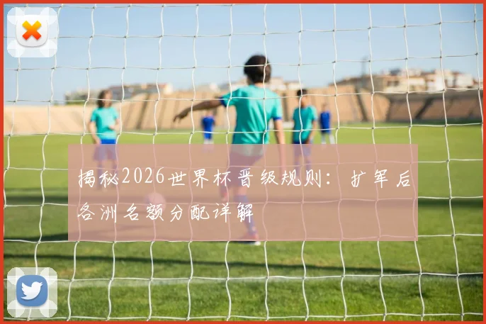揭秘2026世界杯晋级规则:扩军后各洲名额分配详解